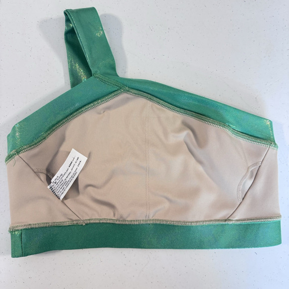 Heroine Sport Green One-Shoulder Sports Bra - Picture 8 of 10